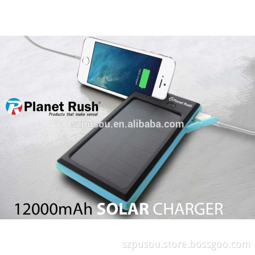 Portable Solar Charger, X-DRAGON 12000mAh Solar Panel Power Bank Battey Charger for cell phone